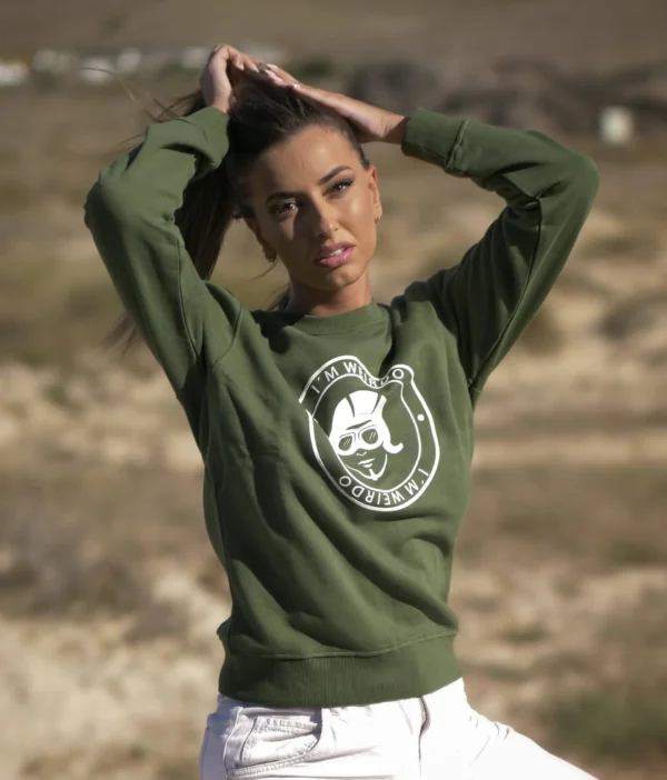 Sudadera verde unisex just weirdo Tarifa