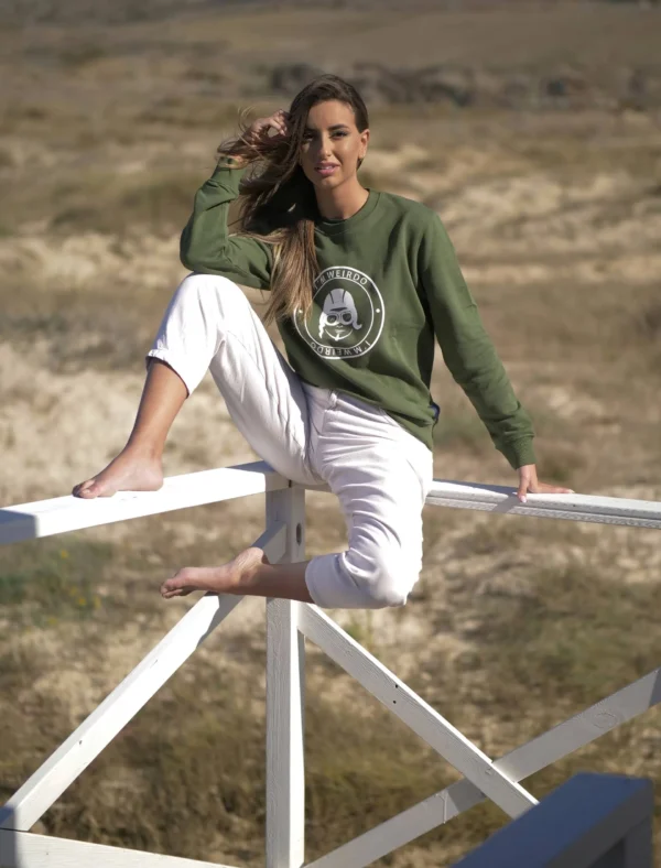 Sudadera verde unisex just weirdo Tarifa