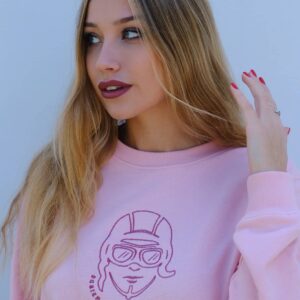 Sudadera rosa mujer just weirdo