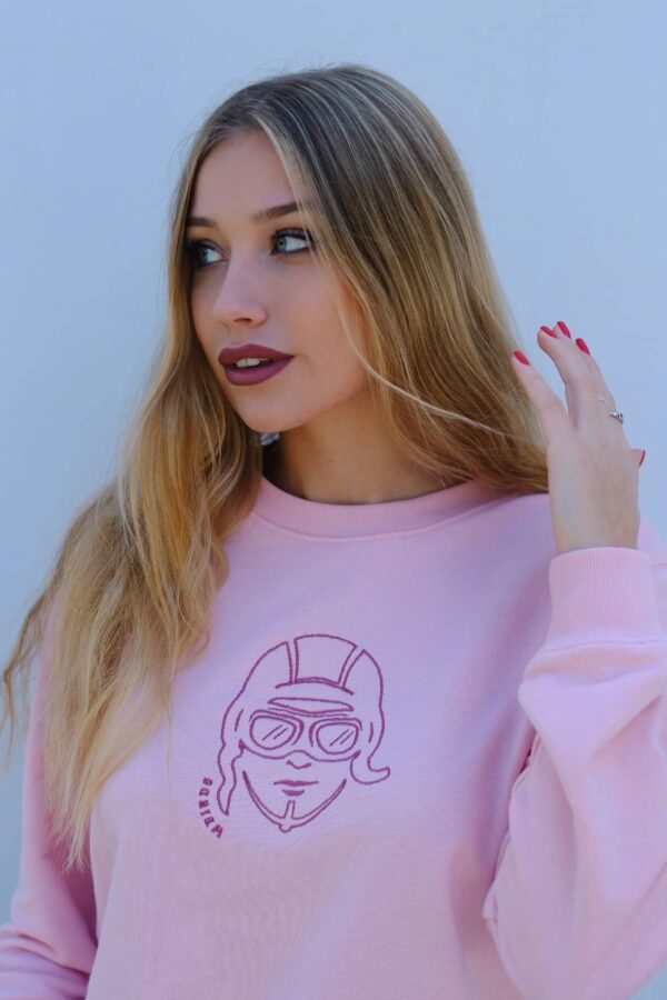 Sudadera rosa mujer just weirdo