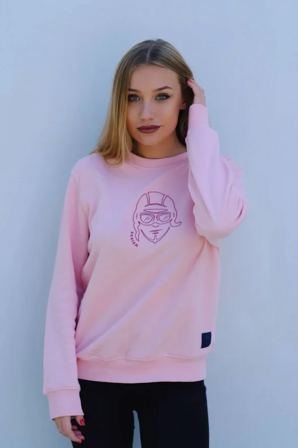 Sudadera rosa mujer just weirdo