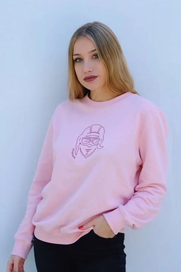 Sudadera rosa mujer just weirdo